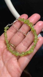 [BRACELET] Vòng tay Peridot freeform xanh lá tự nhiên - Natural Peridot freeform @gocdoquyen