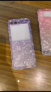 0601 VVV CASE WAVE GRADASI MARBLE cover for hp SAMSUNG FLIP 3 4 5 casing glitter bling blink gelombang