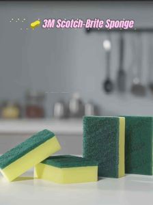 3M Scotch-Brite Heavy Duty Sponge Twin Packs - Tough on Grease Easy to Rinse - 5 Pads - $9.90