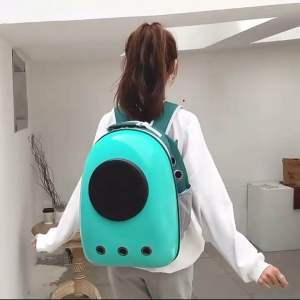 Pet Cat Dog Carrier Space Capsule Outdoor Backpack