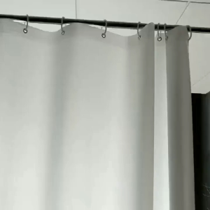 Waterproof Fabric Shower Curtain Liner Soft Hotel Quality Cloth Light Weight Machine Washable White Bathroom Curtain