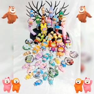 GANTUNGAN KUNCI LABUBU SQUISHY / GANTUNGAN KUNCI CAPYBARA / GANTUNGAN STRAP LABUBU 3D / GANTUNGAN TAS MOBIL MOTOR / GANTUNGAN KUNCI SERBAGUNA / LABUBU CAPYBARA CUTE KEYCHAIN / KYL9735