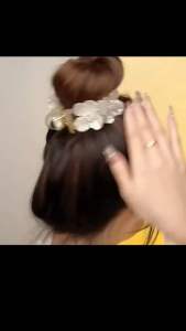 Kẹp càng cua (gấp tóc) 3 răng cao cấp có hoa xinh xắn Phụ Kiện 68