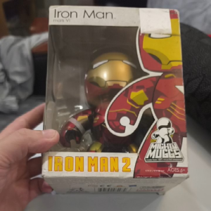 Iron Man Mark VI Funko Pop Figure 2 Red and Gold Armor Boxed Mighty Muggs Ages 6+
