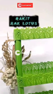 Rak Bumbu Serbaguna 3 Susun / Rak Dapur Clio Lotus Model Kotak / Rak Kosmetik Serbaguna