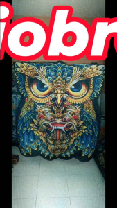 LAYANGAN celepuk PRINT UKURAN 12 meter x 90cm bongkar pasang