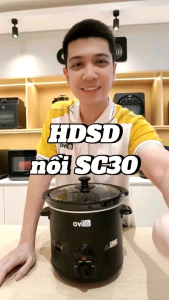 💥GIAO HỎA TỐC💥 NỒI NẤU CHẬM OLIVO  SC30 3L LÒNG GỐM TRÁNG MEN 3 MỨC NHIỆT BẢO HÀNH CHÍNH HÃNG 24 THÁNG