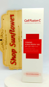 Kem chống nắng Cell Fusion C Toning Sunscreen 50ml nâng tông da màu hồng của Hàn Quốc