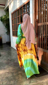GAMIS BATIK CAP PEKALONGAN GAMIS TWILL RAYON CANDI MEKAR PREMIUM