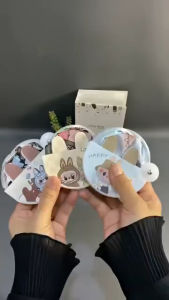 1 Pcs Kipas Tangan Ajaib Bulat Motif Cartoon Kipas Tangan Lipat Praktis Karakter