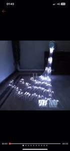 Mành mưa 3m x 2m hiệu ứng thác nước. Có tới 160led dày đặc nháy sáng đẹp !