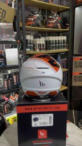 MT HELMET SIDEWAY C5 GLOSS pearl White / Red