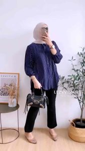 Atasan Wanita Salur Bahan Rayon Premium & Blouse Wanita Terbaru