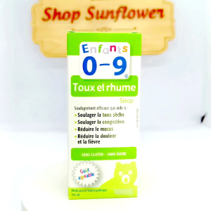 Siro ho và cảm lạnh Cough 0-9 Cold Syrup For Kids 100ml cho bé từ 0 đến 9 tuổi của Canada