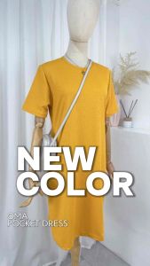 Kyumi Clothing OMA Pocket dress Premium cotton waffle fabric with side pockets FREESIZE M-XL