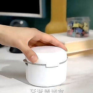 Denture Box Kotak Tempat Simpan Gigi Palsu Tiruan Retainer Model BULAT