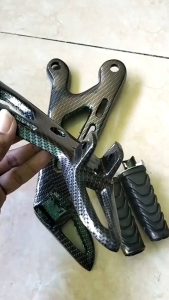 Power Footstep Postep Bostep Belakang YAMAHA RX KING MODEL COAK KARBON WTP Postep Rxking Carbon Hidrograpict