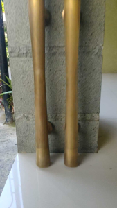Handle Pintu Rumah Kuningan Motif Polos Antik 60 cm 2 pcs