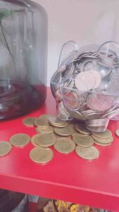 พร้อมส่ง ออมสินหมี กระปุกออมสินหมีน่ารัก ออมสินสีใส ออมสินน้องหมี กระปุกออมสิน