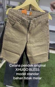 JEANS PENDEK PRIA//JEANS FASHION PENDEK PRIA//JEANS PENDEK DISTRO //JEANS PENDEK XHUGO BLESS (new arrival)