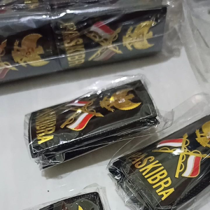Evolet Paskibra Warna Hitam sepasang bijian