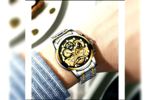 JAM TANGAN FNGEEN 4088 SILVER HITAM GOLD ORIGINAL FULL STAINLESS
