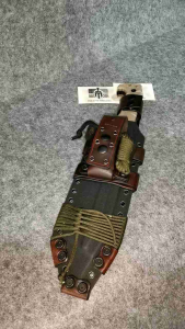 มีด​อุปกรณ์​ตั้งแคมป์​เดินป่า​ นำเข้า​เหล็ก​A8​ [Miller Bros.Blsdes] CUSTOM M-8 Special Edition Atlanta Knife