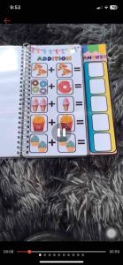 MATH WRITE & ERAS NOTEBOOK FOR KIDS Free marker