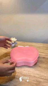 Kotak Makan Bekal Sekat 2 Lucu Imut Berbentuk Apel Food Grade BPA Free / tepak makan anak / souvenir ulangtahun anak / lunchbox lucu