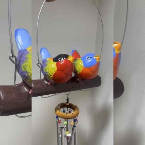 นกคู่เซรามิกใหญ่พร้อมโมบาย