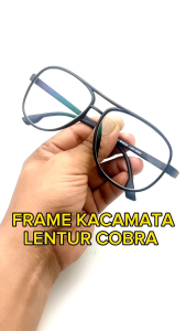 Frame Kacamata Aviator Lentur Free Lensa Minus Anti Radiasi
