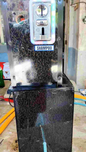 foaming machine separate shampoo and water with universal coinslot and led light