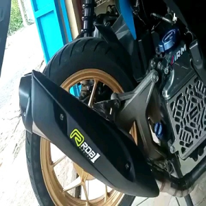 Silencer Knalpot Standar Racing Rob1 Beat Karbu Vario 125 Scoopy Pcx 160 Nmax Old Aerox New Lexi Mio Sporty inlet 50mm