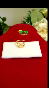 cincin nama custome titanium lapis emas 24k