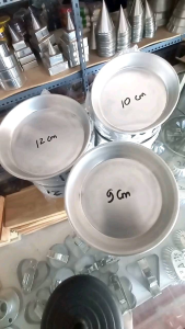 PROMO HARGA ISI 12 BIJI - LOYANG CETAKAN KUE PIZZA BOLU LIPAT UKURAN MINI BAHAN ALUMINIUM PRESS