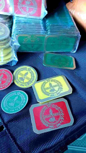 Tanda Topi Pramuka Putra Mika Bijian - Merah-Hijau-Kuning