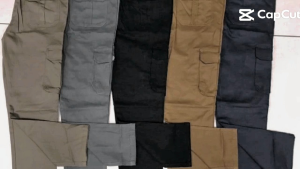 💥H&M💥Kargo Slack 6 Pocket(B)kain Tebal Cargo Pant Multi👌💥💥