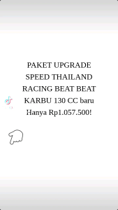 PAKET UPGRADE SPEED RACING 150CC BEAT KARBU 54 MM 2000 RPM MODE BALAP