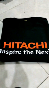 Kaos Alat Berat Exavator Hitachi Lengan Panjang
