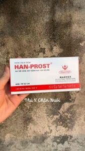 HAN-PROST Hanvet Dung Dịch Tiêm Hỗ Trợ Sinh Sản Gia Súc Hỗ Trợ Động Dục Hỗ Trợ Đẻ Theo Kế Hoạch Hộp 10 Ống x 2ml