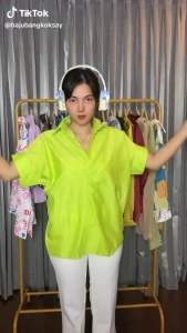 ANNE WOMEN SHIRT OVERSIZED / KEMEJA WANITA LENGAN PENDEK