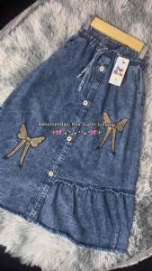 ROK JEANS ANAK MOTIF BORDIR PITA USIA 3-10thn