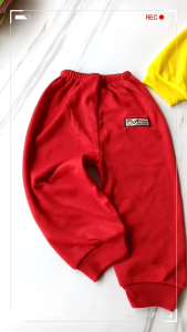3 pcs celana panjang bayi polos warna rainbow