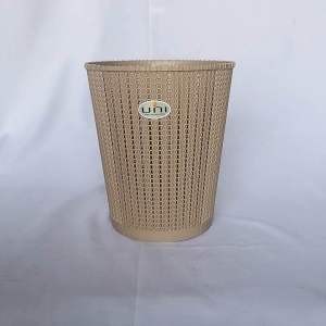 Portable Round Trash Garbage Bin Kitchen Bathroom Plastic Trash Can
