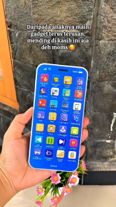 Mainan Telephone Anak HP Mainan Anak Anak 28 Tombol Dengan Lampu Warna Warni Dan Musik Dinamis Belajar Bahasa Dan Pengetahuan Umum