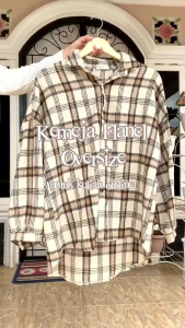 Kemeja Flanel Lengan Panjang Wanita Bestseller