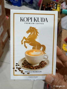 {Original Product} KOPI KudDA 100% Original and HalalINSTANT premium COFFEE 1 box 5 sachets of 20g packing may changed *