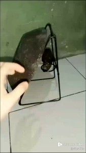 Tatakan/ Dudukan tempat simpan cobek dan ulekan kayu/ batu untuk