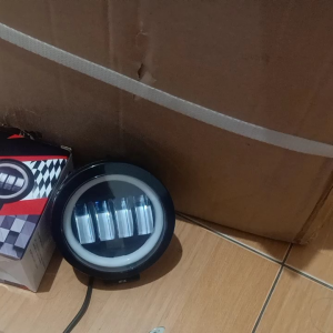 Daymeker Bulat 4 Lensa (Biru) Sorot (Putih Kuning) Universal 45 Inci