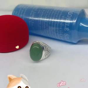 แหวนเงินผู้ชาย ข้างเพชรสวิส ฟรีน้ํายาล้างเงิน